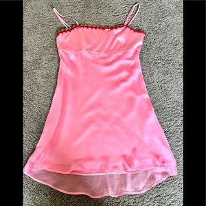 Sugar Thrillz Baby Doll Pink Slip Dress size M